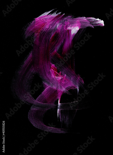 pink silver abstract