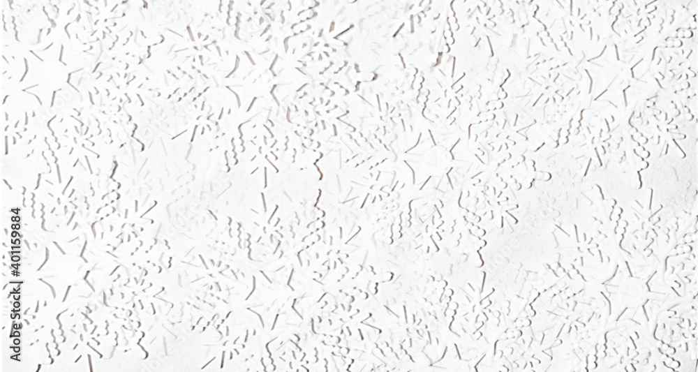 blurred winter white background with snowflakes blurred winter white background with snowflakes