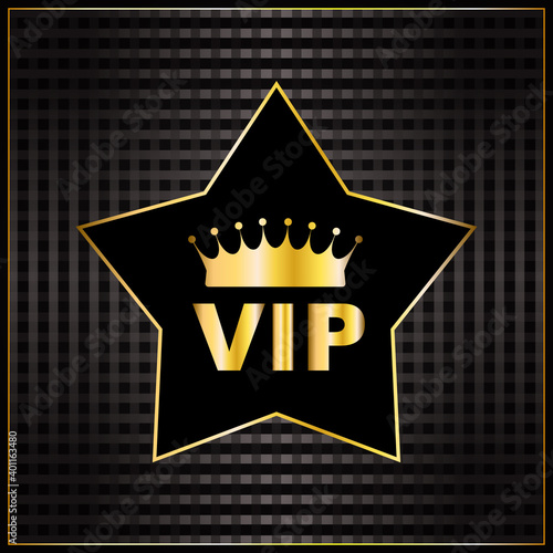 Vip Icons with Crowns, Premium Logo Set, Membership Symbols