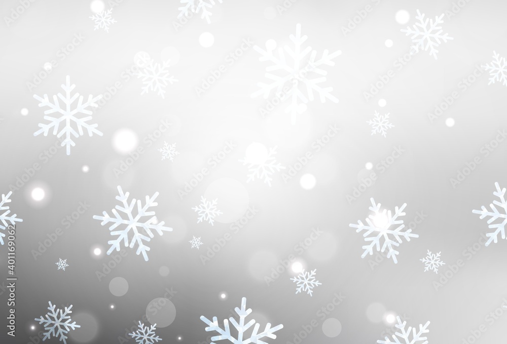 Light Gray vector pattern in Christmas style.