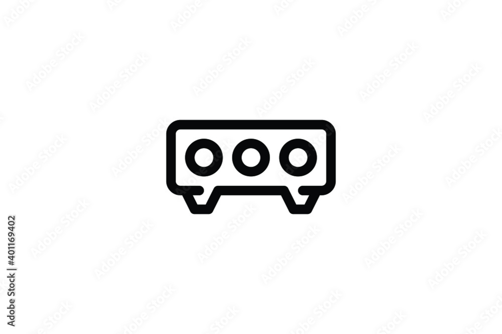 Record Studio Outline Icon - Speaker Record Studio Outline Icon - Speaker