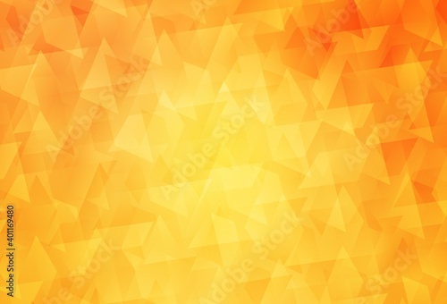 Light Yellow vector background in polygonal style.
