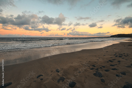 Fototapeta Naklejka Na Ścianę i Meble -  sunset at the beach canary