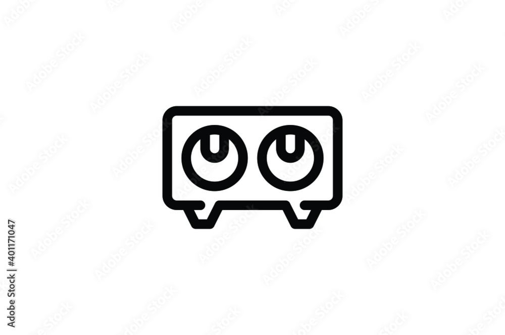 Record Studio Outline Icon - Speaker Record Studio Outline Icon - Speaker