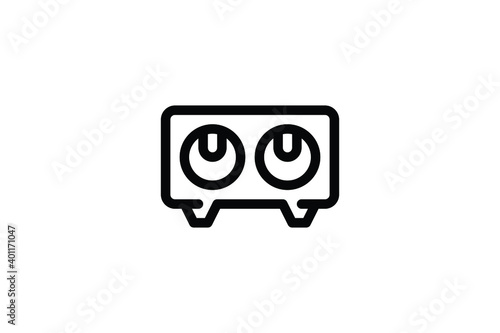 Record Studio Outline Icon - Speaker
