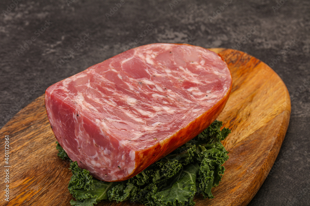Beef ham piece over board Beef ham piece over board