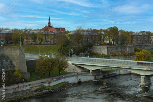 view of the city of Narva, Estonia © Olga