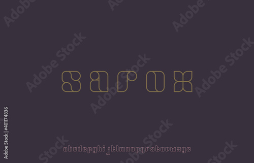 vector illustration of alphabet font family
