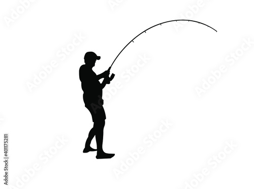 FISHING SILHOUETTE VECTOR