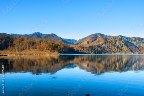 reflection in the autumn lake