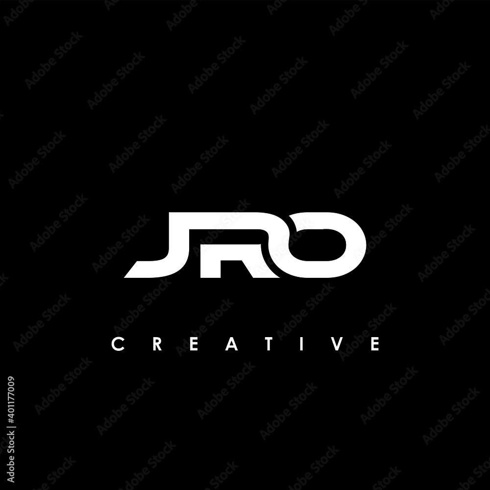 JRO Letter Initial Logo Design Template Vector Illustration