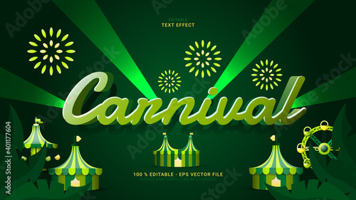 Carnival Editable Text Effect
