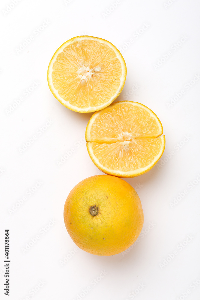 Sweet lime mosambi fruit on white background Sweet lime mosambi fruit on white background