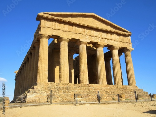 Italy, Sicily, Agrigento / 2018 August 16th / Concordia Temple in Temples Valley