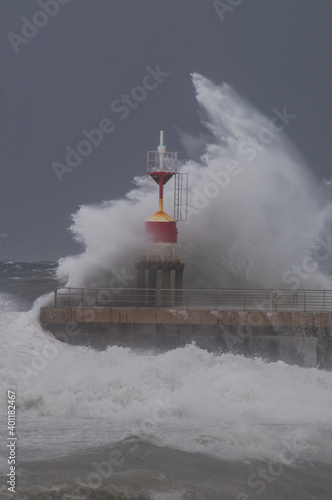 storm storm surges in the Tyrrhenian Sea