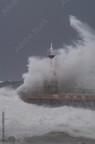 storm storm surges in the Tyrrhenian Sea