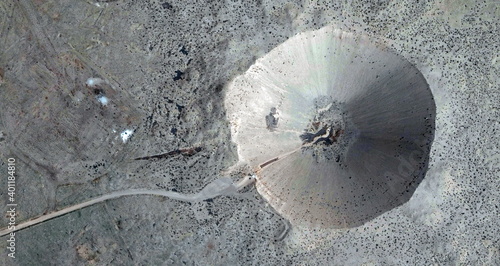 Foto fundamentalist sperm, United States, abstract photography of relief drawings in  fields in the U