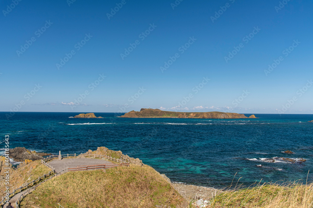 北海道　礼文島スコトン岬とトド島