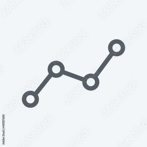 Chart icon isolated on background. Diagram symbol modern, simple, vector, icon for website design, mobile app, ui. Vector Illustration