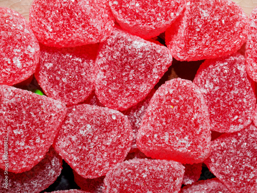 Tableau sur toile Top view of a heap of gumdrops