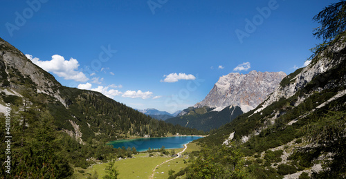Top view of mountain lake Seebensee, Austrian Alps © BirgitKorber