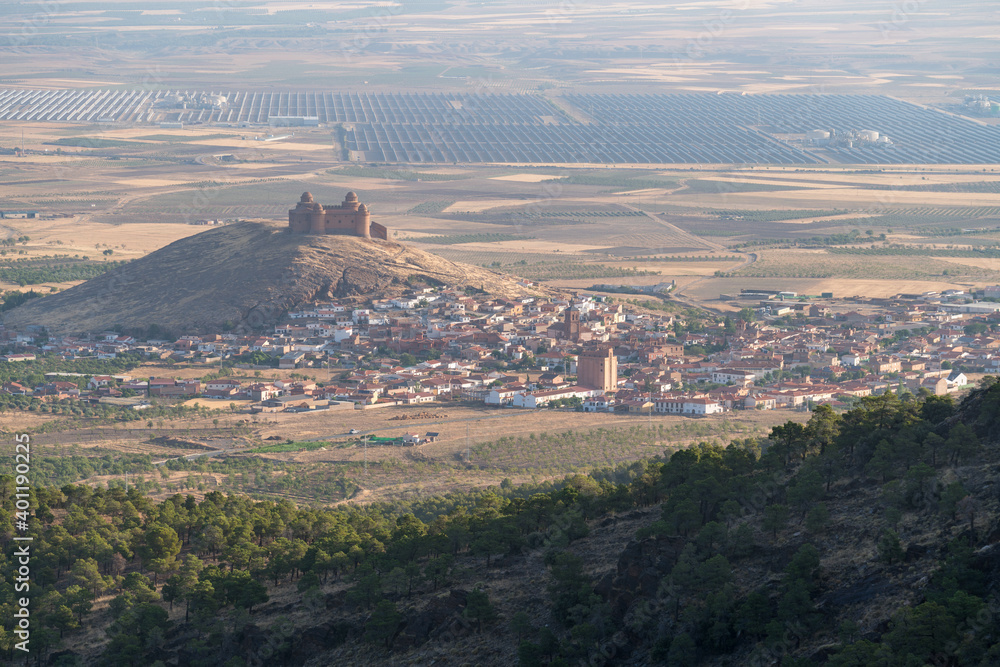 Castle of La Calahorra on top of a mountain