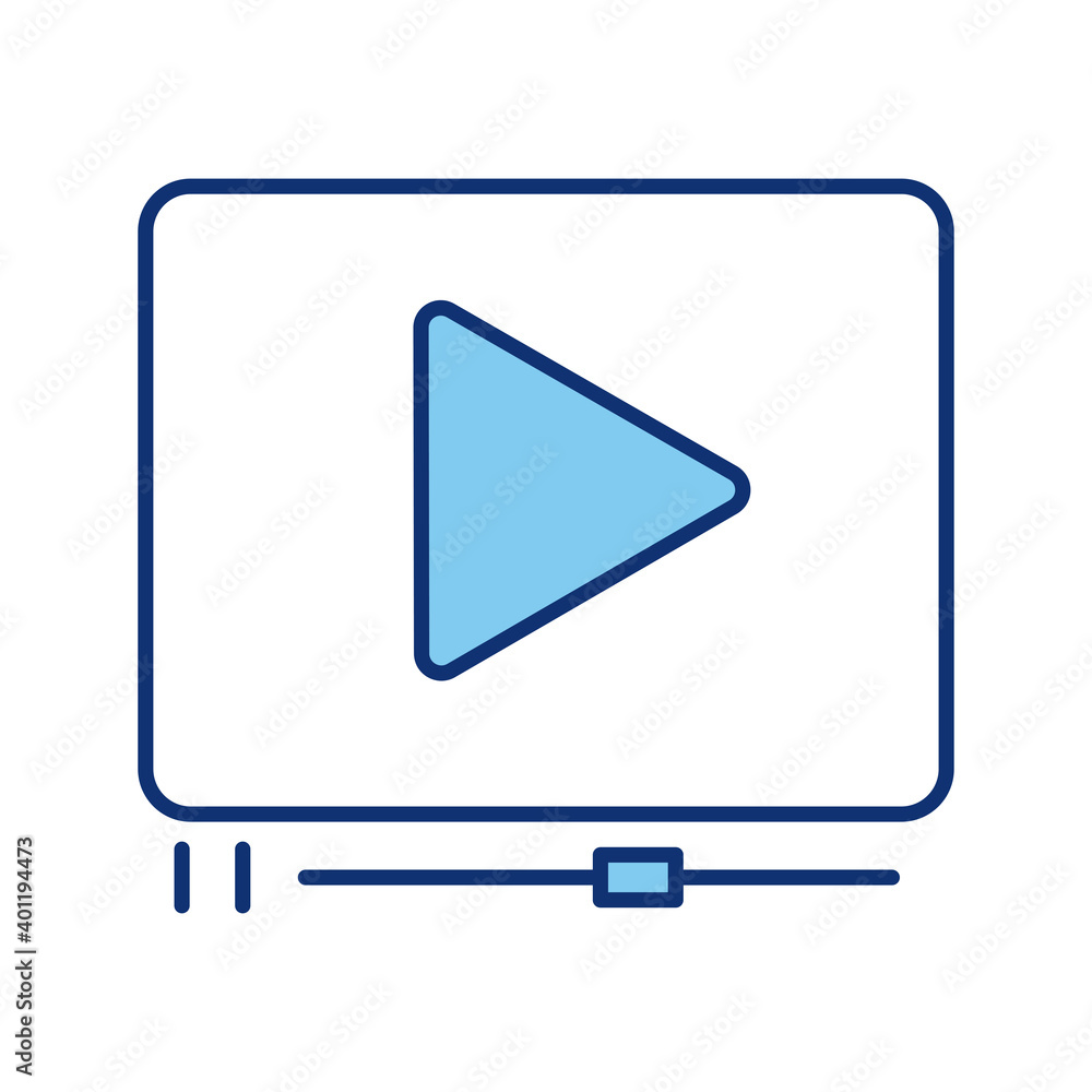 media player template line style icon media player template line style icon