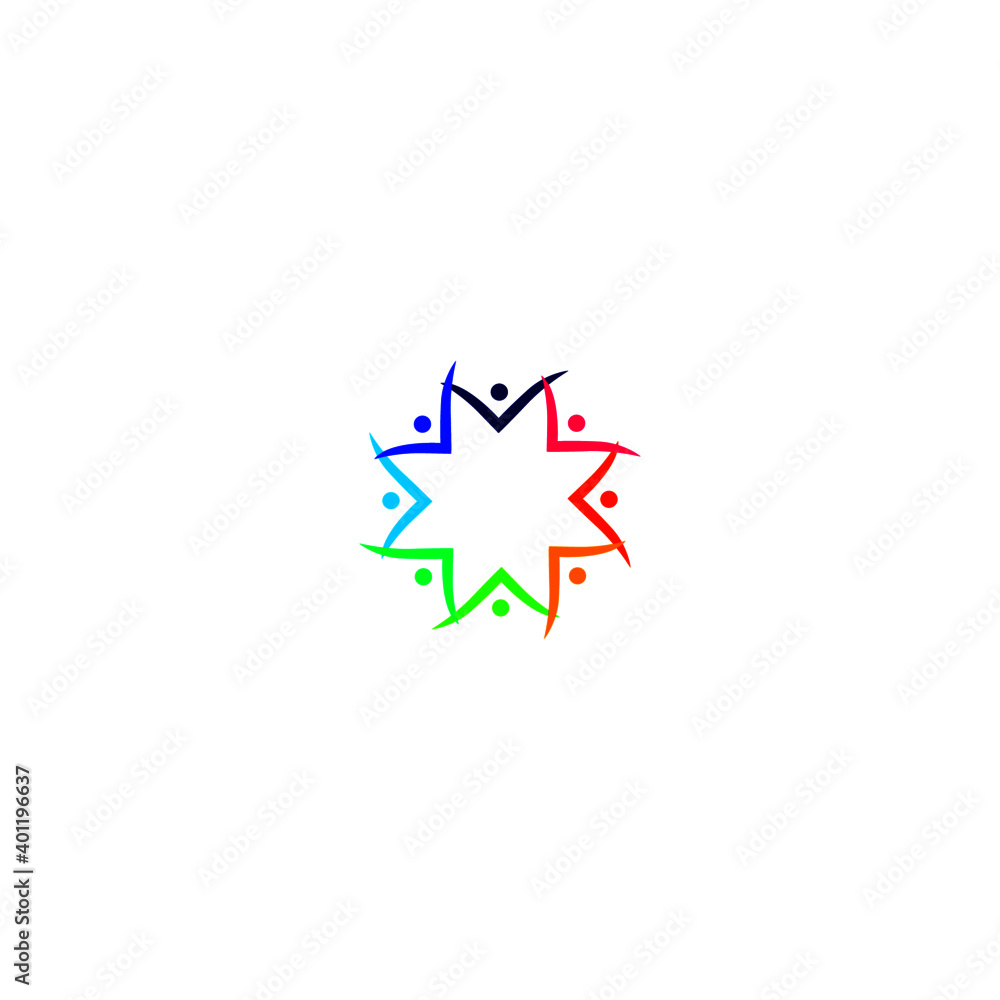 People together sign, symbol, art, logo isolated on white People together sign, symbol, art, logo isolated on white