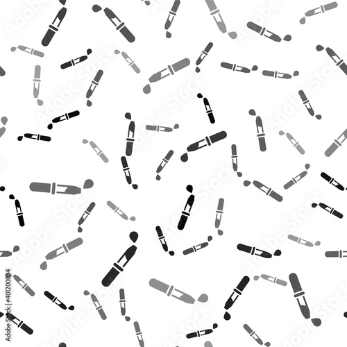 Black Pipette icon isolated seamless pattern on white background. Element of medical, chemistry lab equipment. Pipette with drop. Medicine symbol. Vector.