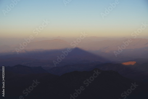 Hiking Jebel Sirwa at sunrise, the highest peak of Antiatlas mountain range, 3304 m © m
