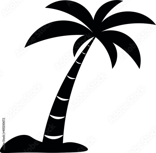 Silueta de palmera
