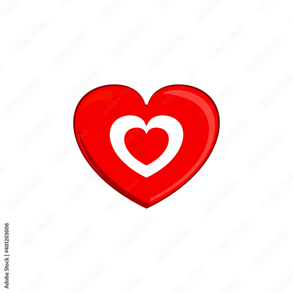 Heart is a symbol of Valentine's
