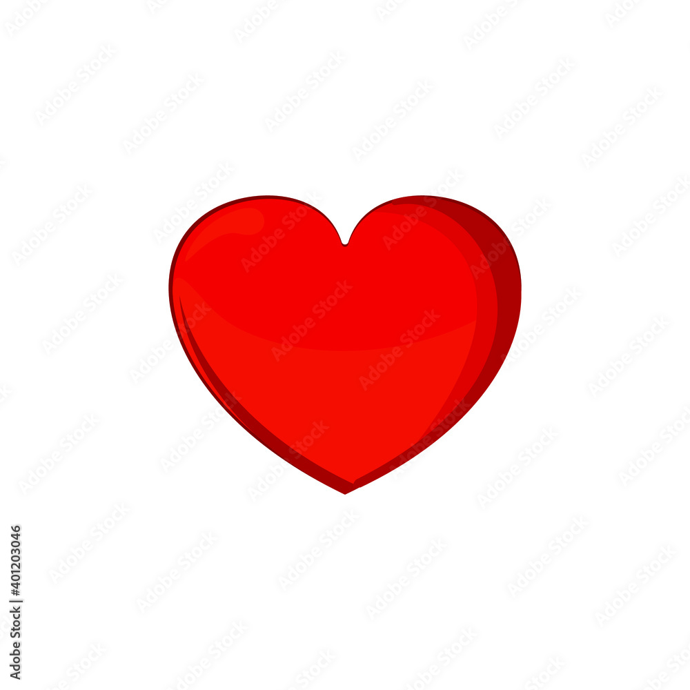 Heart is a symbol of Valentine's day and love