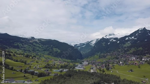 Beautiful village Grindelwald in Switzerland