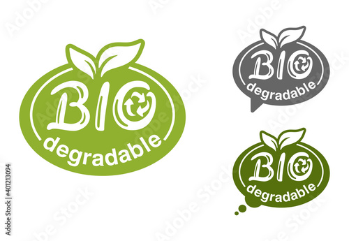 Speech bubble - biodegradable compostable material