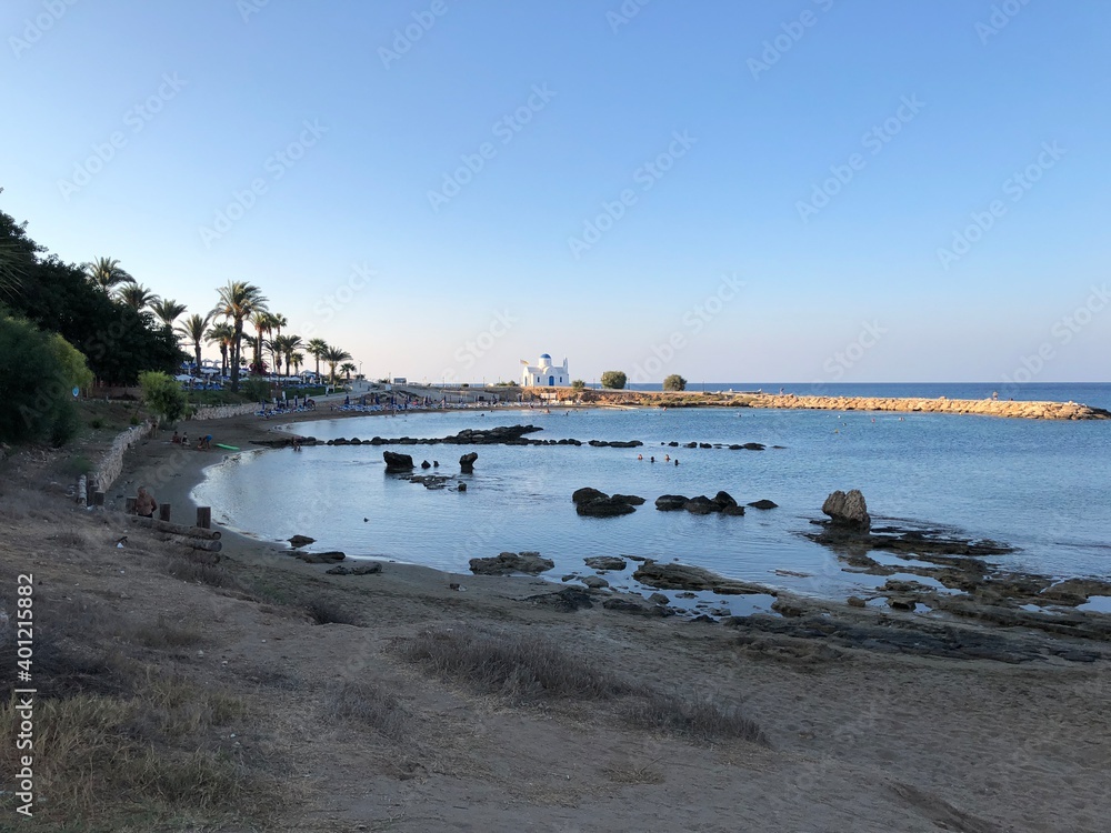 the Pernera beach, Protaras Cyprus