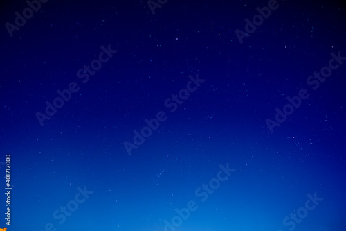 Starry dark blue night sky