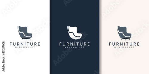 minimalist furniture logo design style