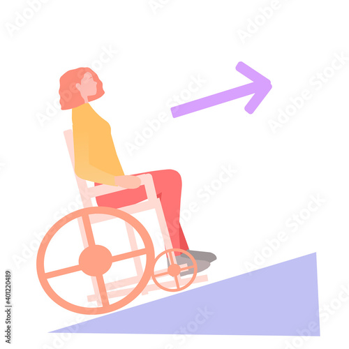 Special steps for people with disabilities, vector graphics