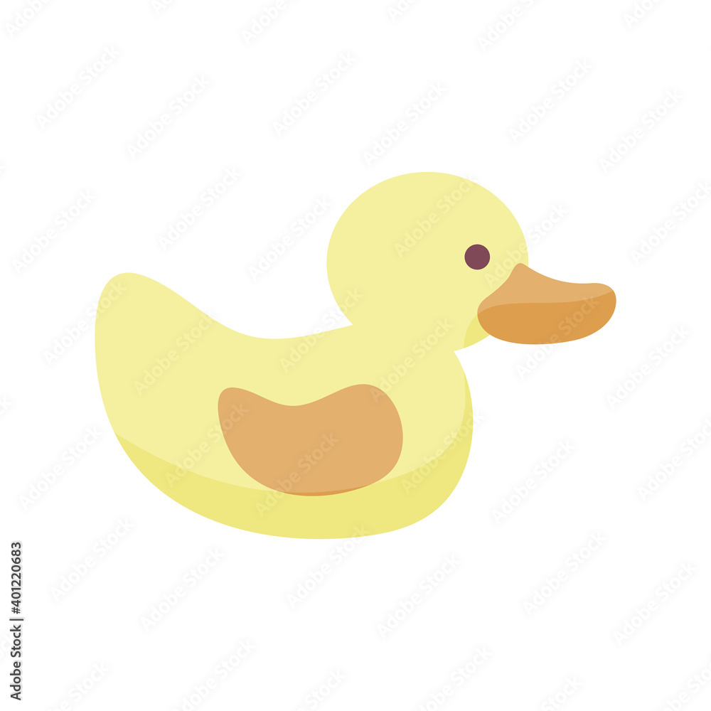 duck baby toy flat style icon duck baby toy flat style icon