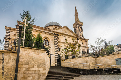 Kurtulus Mosque or Surp Asdvadzadzin Cathedral in Gaziantep City of Turkey photo