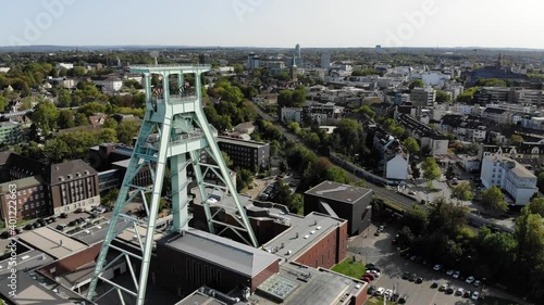 Bochum city, Germany. Industrial heritage of Ruhr region. Former coal mine, currently German Mining Museum. photo