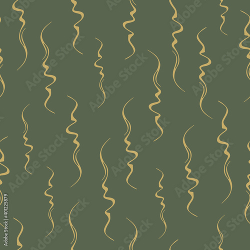 two-color seamless pattern of many falling confetti