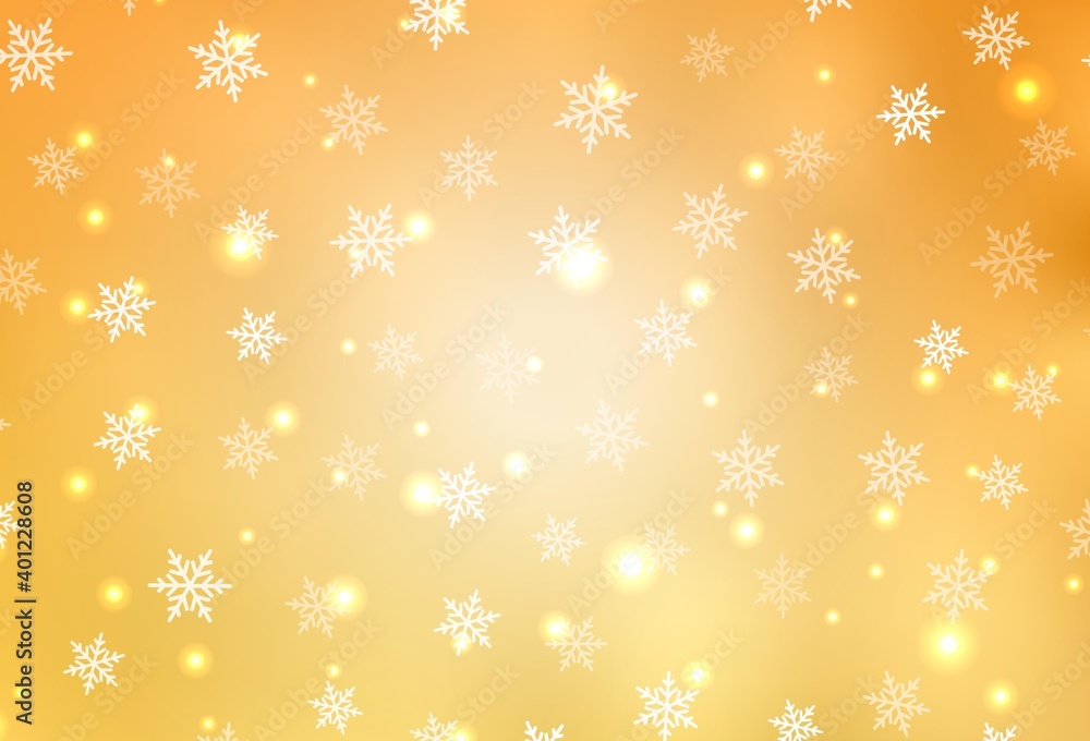 Light Yellow vector layout in New Year style. Light Yellow vector layout in New Year style.