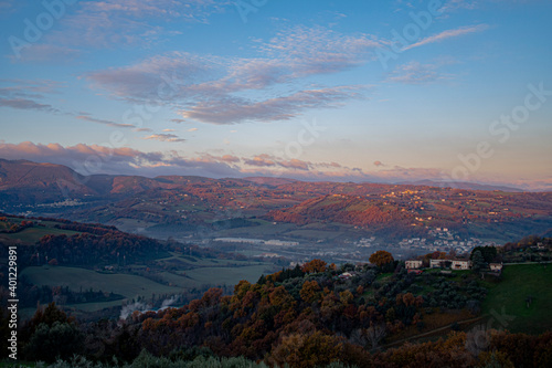 Panorama sulle colline marchigiane da Cupramontana