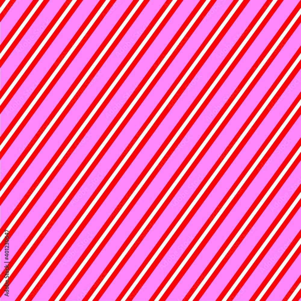 Pink square vector Valentine's Day wrapping paper background with angled pink and red stripes for holiday themes. Pink square vector Valentine's Day wrapping paper background with angled pink and red stripes for holiday themes.