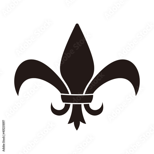 fleur de lis icon vector design template