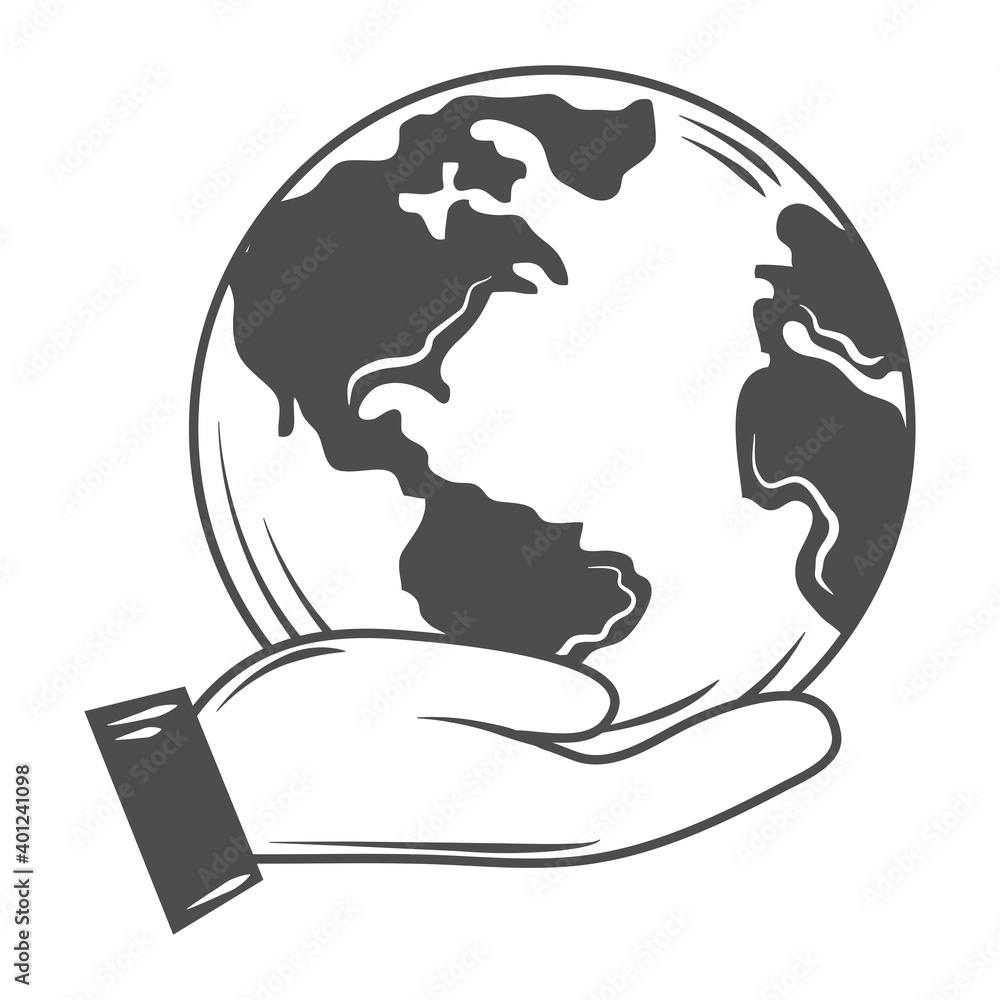 hand holds world globe map ecology save the planet hand holds world globe map ecology save the planet
