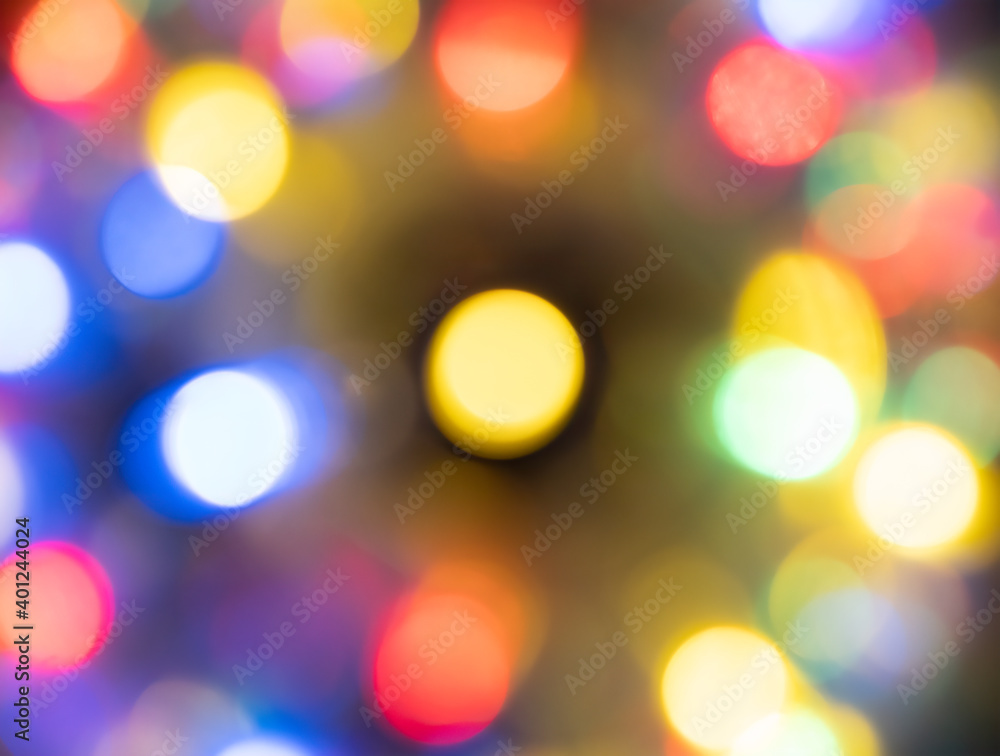 Abstract round colorful Christmas lights Abstract round colorful Christmas lights