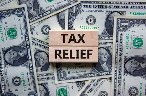 фотографія Tax relief symbol